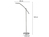 Dimmbare LED Stehleuchte VERONA schwenkbar, Höhe 126cm, Silber