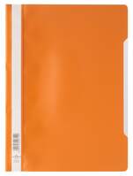 Durable Clear View A4 Document Folder - Orange - Pack of 50