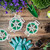 Relaxdays Gartendraht 4er Set, 50 m Länge, dünner Bindedraht für Pflanzen, kunststoffummantelt, mit Abschneider, grün