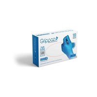Grippaz Heavy Duty Nitrile Disposable Gloves Blue - Size SMALL