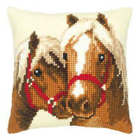 Cross Stitch Kit: Cushion: Horses