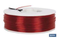 BLISTER HILO DE SEDAL 0.9 MM 100 MTS ROJO