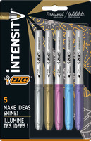Permanent Marker Intensity® Fine, 1,2 mm, 7 Metallicfarben sort, Blister à 5St
