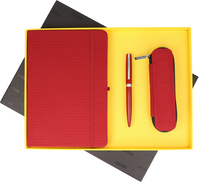 ONLINE Set Notizbuch + Stift + Etui 16920 Indian Summer Red