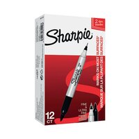Sharpie Twin Tip Permanent Marker Black (Pack of 12) S0811100