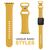 NALIA Bracelet Silicone Smart Watch Strap compatible with Apple Watch Strap SE & Series 8/7/6/5/4/3/2/1, 38mm 40mm 41mm, iWatch Fitness Watch Band for Men & Women Yellow