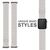 NALIA Bracelet Alpine Trail Loop Smart Watch Strap compatible with Apple Watch Strap SE & Series 8/7/6/5/4/3/2/1, 38mm 40mm 41mm, G-Hook iWatch Band for Men & Women White