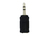 Stereo Headset Adapter, 3,5mm Stecker auf 2,5 mm Buchse, schwarz, LogiLink® [CA1102]
