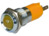 LED-Signalleuchte, 24 V (AC), 24 V (DC), gelb, 1 cd, Einbau-Ø 14 mm, LED Anzahl: