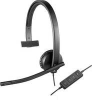 Mono számítógépes headset USB, Over Ear, fekete, Logitech H570e