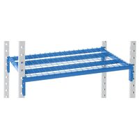 Shelf for boltless mesh shelving
