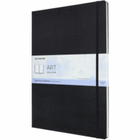 Aquarell-Notizbuch A3 200g/qm 30 Blatt Hardcover schwarz