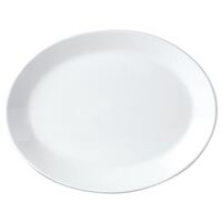 Steelite Simplicity White Oval Coupe Dishes Made of Ceramic - 342mm Pack of 12