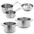 Vogue Pans Set in Stainless Steel - Casserole & Stew & Saute Pan - 5 pc