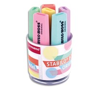 STABILO BOSS ORIGINAL Pastel - Pot de 6 surligneurs - Coloris pastel