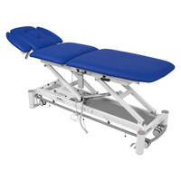 Therapieliege Massageliege Smart ST5 DS mit Radhebesystem und Rundumschaltung, Blau