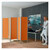 Leichtparavent Paravent Sichtschutz Raumteiler 2-flügelig, 165x101 cm, Orange
