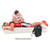 NUBIS Aufblasbare Massagematte Sport, inkl. Pumpe und Rucksack, Weiß
