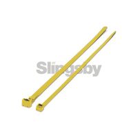 Coloured plastic cable ties, yellow