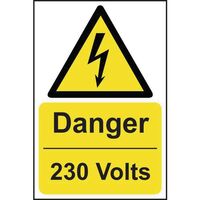 Danger 230 volts sign