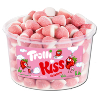 Trolli Kiss Schaumerdbeeren, Schaumzucker, 150 Stück