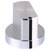 Mentor 5582.6611 Aluminium Wing Knob With Setscrew - Silver - 20.5mm