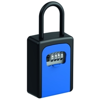 BASI SSZ 200B Schlüsselsafe Schwarz / Blau mit Zahlenschloss und Bügel