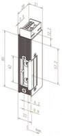 FF Türöffner 12/24V DC eE Fafix 142US Fix Diode ohne Schliessblech Arbeitss