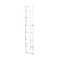 Multi-Section Leaflet Hanger / Wall-Mounted Leaflet Holder / Multi-Section Leaflet Holder / Wall-Mounted Hanger "Tundra" | white similar to RAL 9010 p