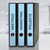Ordner-Etiketten, A4 mit ultragrip, 38 x 297 mm, 20 Bogen/100 Etiketten, blau