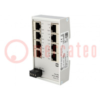 Switch Ethernet; unmanaged; Number of ports: 8; 9÷60VDC; RJ45