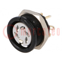 Socket; DIN; female; PIN: 5; Layout: 240°; for panel mounting,screw