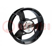 Fan: AC; axial; 230VAC; Ø223x60mm; 660m3/h; 57dBA; ball bearing