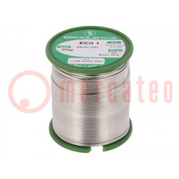 Soldering wire; Sn99,3Cu0,7; 1mm; 250g; lead free; reel; 220°C