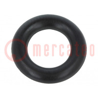 O-ring gasket; NBR rubber; Thk: 3mm; Øint: 8mm; black; -30÷100°C