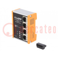 Switch Ethernet; gestibili; Numero di porti: 4; 18÷30VDC; RJ45