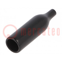 Beschermkap; cilindrische zekeringen; zwart; UL94V-0; Mat: PVC