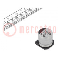 Capacitor: electrolytic; SMD; 100uF; 50VDC; Ø10x10mm; ±20%; 5000h