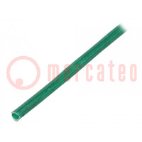 Insulating tube; fiberglass; green; -20÷155°C; Øint: 3mm