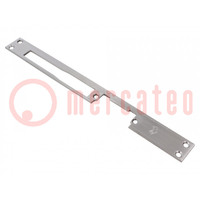 Frontal plate; long,flat; W: 25mm; for electromagnetic lock