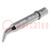 Tip; bent chisel; 3x1.8mm; for soldering iron; JBC-55N230