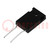 Resistor: thick film; THT; TO220; 1Ω; 30W; ±1%; -55÷150°C