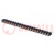 Socket: integrated circuits; SIL20; Pitch: 2.54mm; precision; THT