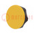 Schroefknop; Ø: 56mm; Int.schroefdraad: M8; 13mm; H: 29mm; Kap: geel