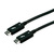 ROLINE Thunderbolt™ 4 kabel, C-C, M/M, 40Gbit/s, 100W, passief, zwart, 0,8 m