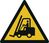 Bodenmarkierung - Warnung vor Flurförderzeugen, Gelb/Schwarz, 40 cm, Kratzfest
