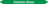 Mini-Rohrmarkierer - Entsalztes Wasser, Grün, 1.2 x 15 cm, Polyesterfolie