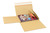 Buchverpackung Drehfix,315 x 230 x 10 - 100 mm, braun mit Selbstklebeverschluss