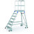 Podesttreppe, fahrbar, einseitig begehbar, Podesthöhe 1,68 m, 44kg, Plattform 60,0 x 80,0 cm,