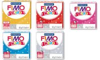 FIMO kids Modelliermasse, ofenhärtend, glitter-rot, 42 g (57890110)